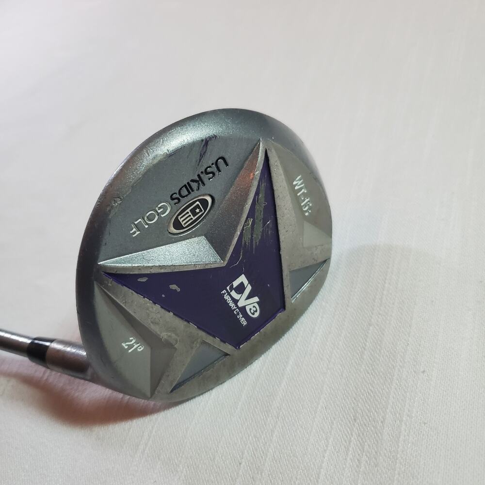US Kids Golf DV3 WT-15s Junior Fairway Driver Purple Right Handed RH Graphite